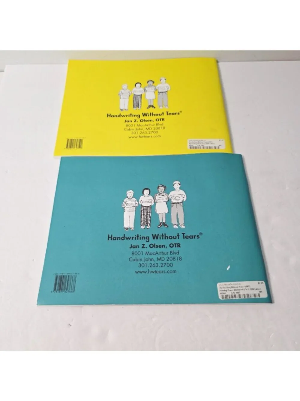 2 Handwriting Without Tears Home Schooling Practice Printing Workbooks CLEAN